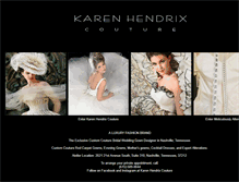 Tablet Screenshot of karenhendrixcouture.com